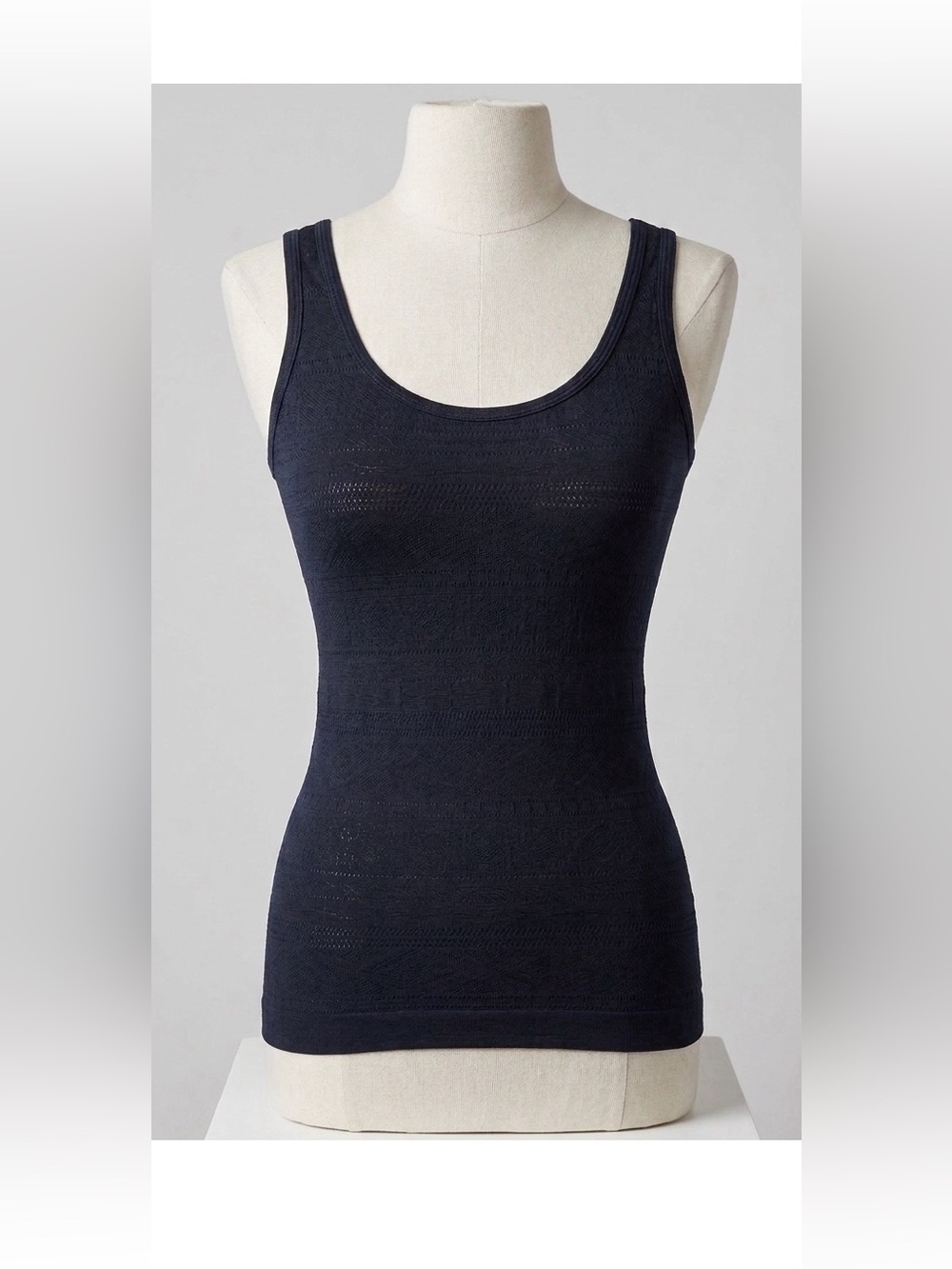 Set of 2 Women's Black Mossimo Aztec Print Embossed Textured Tank Top